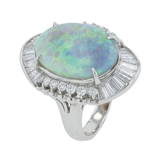 PT900 6.63 CT Opal Ring