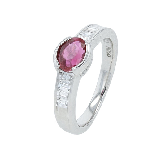 PT900 1.02 CT Ruby Ring