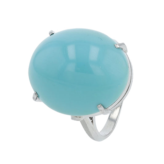 PT900 13.61 CT Turquoise Ring